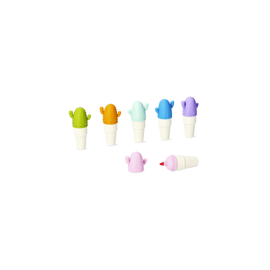 Flying Tiger Copenhagen 6'lı Mini Kaktüs Şeklinde Fosforlu Kalem