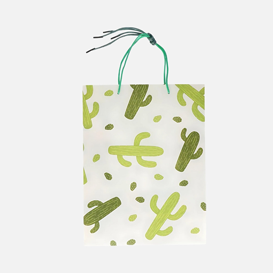 Flying Tiger Copenhagen Kaktüs Desenli Kağıt Çanta