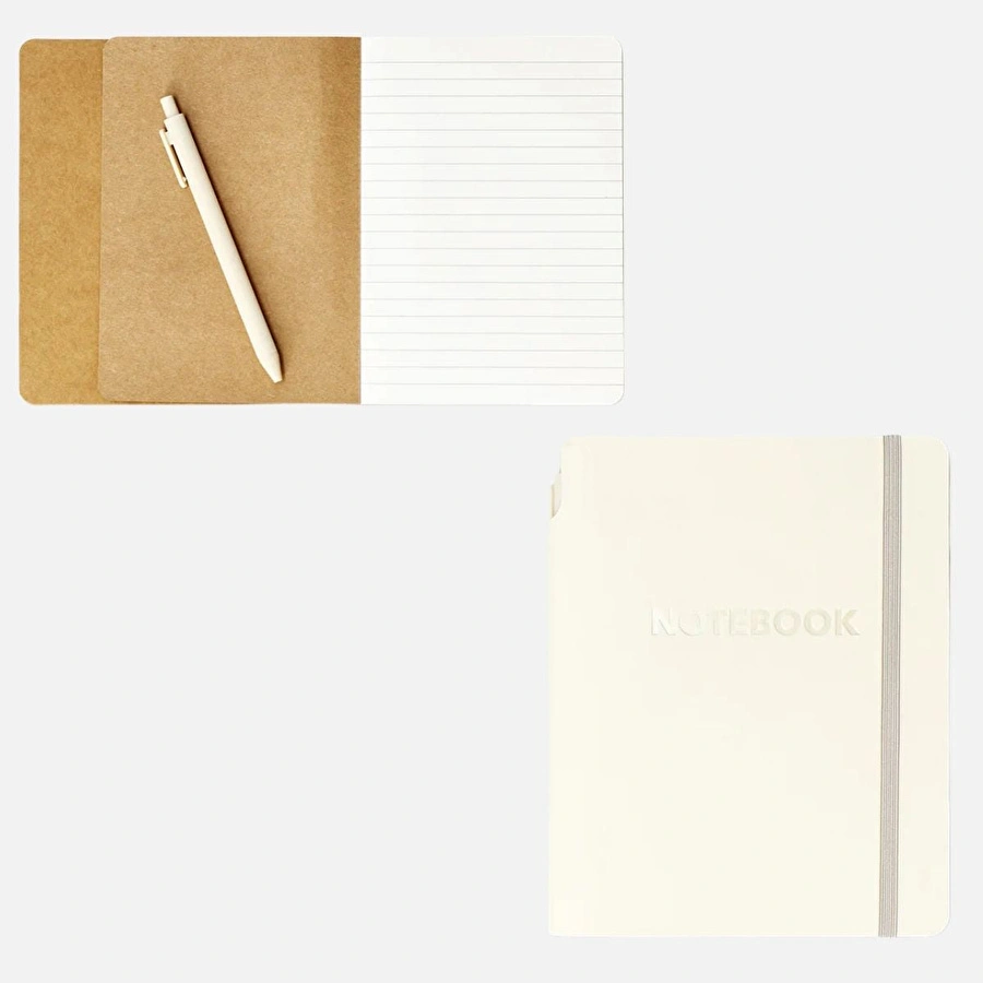 Flying Tiger Copenhagen Bej Kalemli Defter