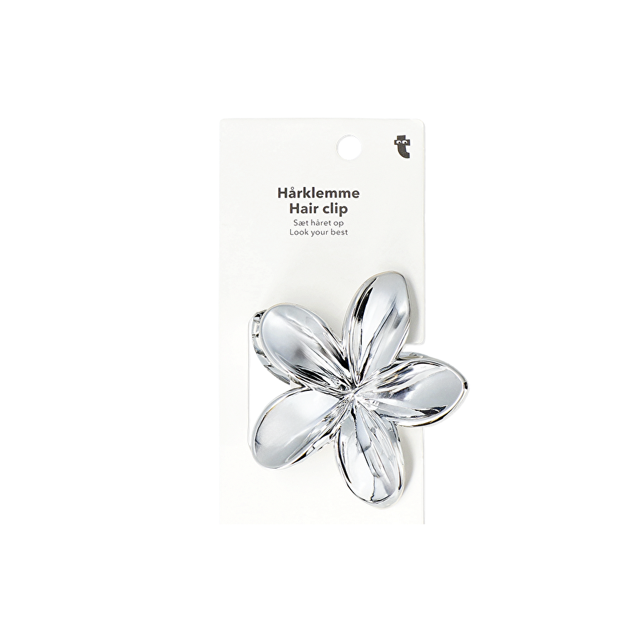 Flying Tiger Copenhagen Gümüş Çiçek Şeklinde Kıskaçlı Toka