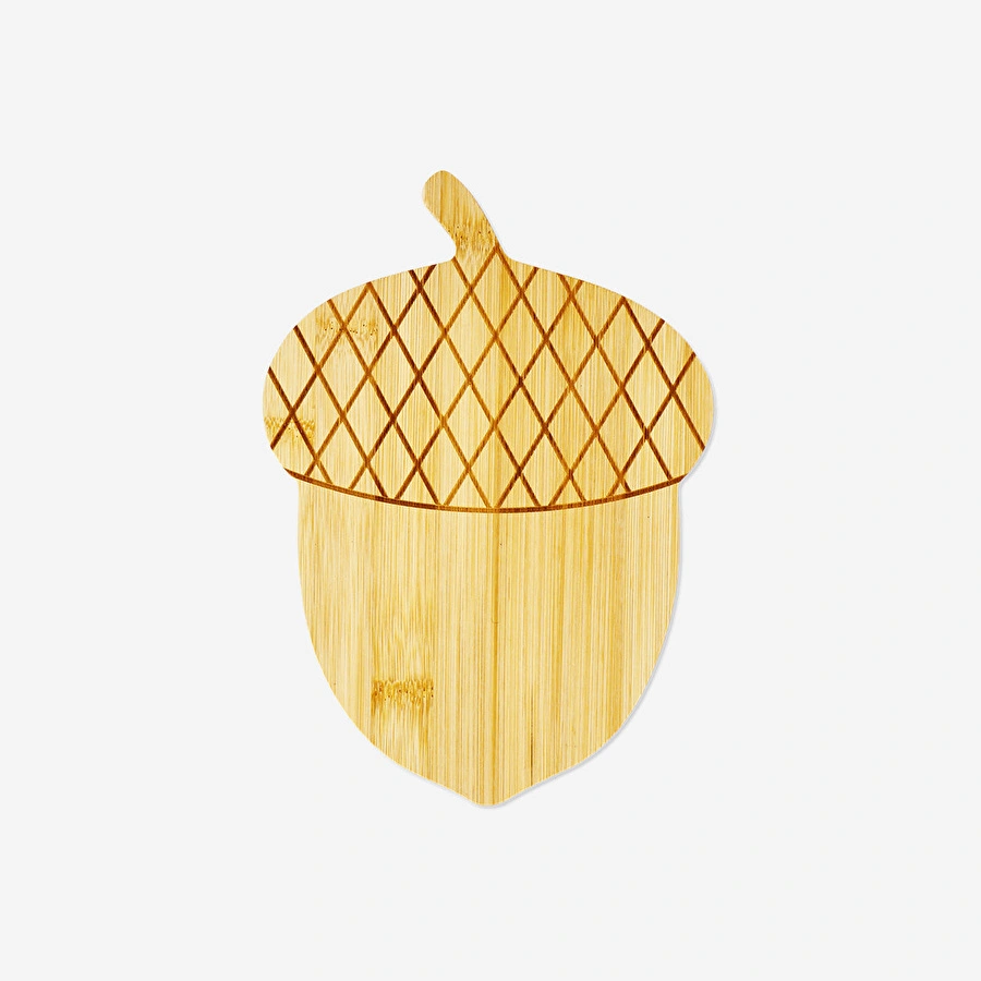 Flying Tiger Copenhagen Meşe Palamudu Şeklinde Bambu Kesme Tahtası