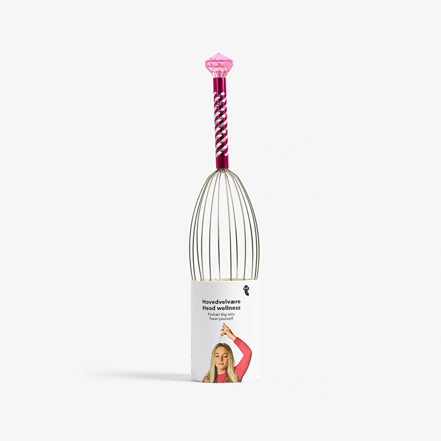 Flying Tiger Copenhagen Pembe Detaylı Kafa Masajı Aleti