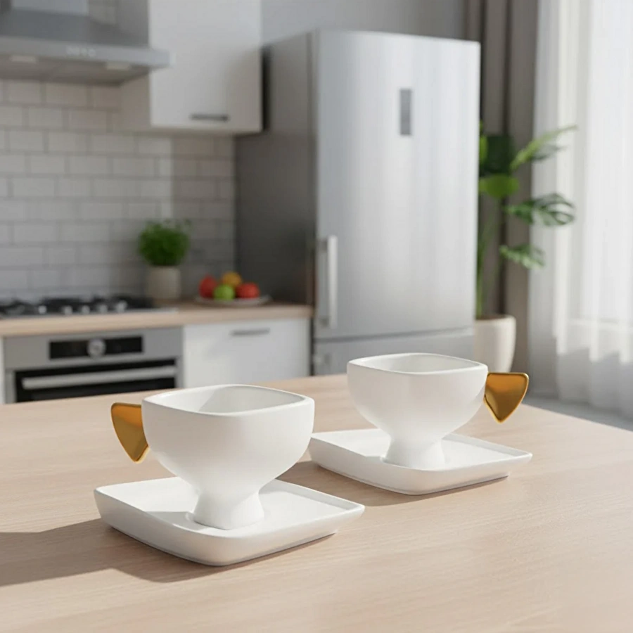 Jumbo Glide Gold 2 Kişilik Kahve Fincan Takımı