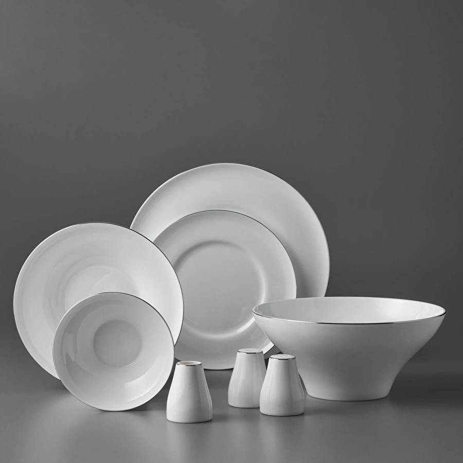 Jumbo Laurel Platin 55 Parça 12 Kişilik Yemek Takımı