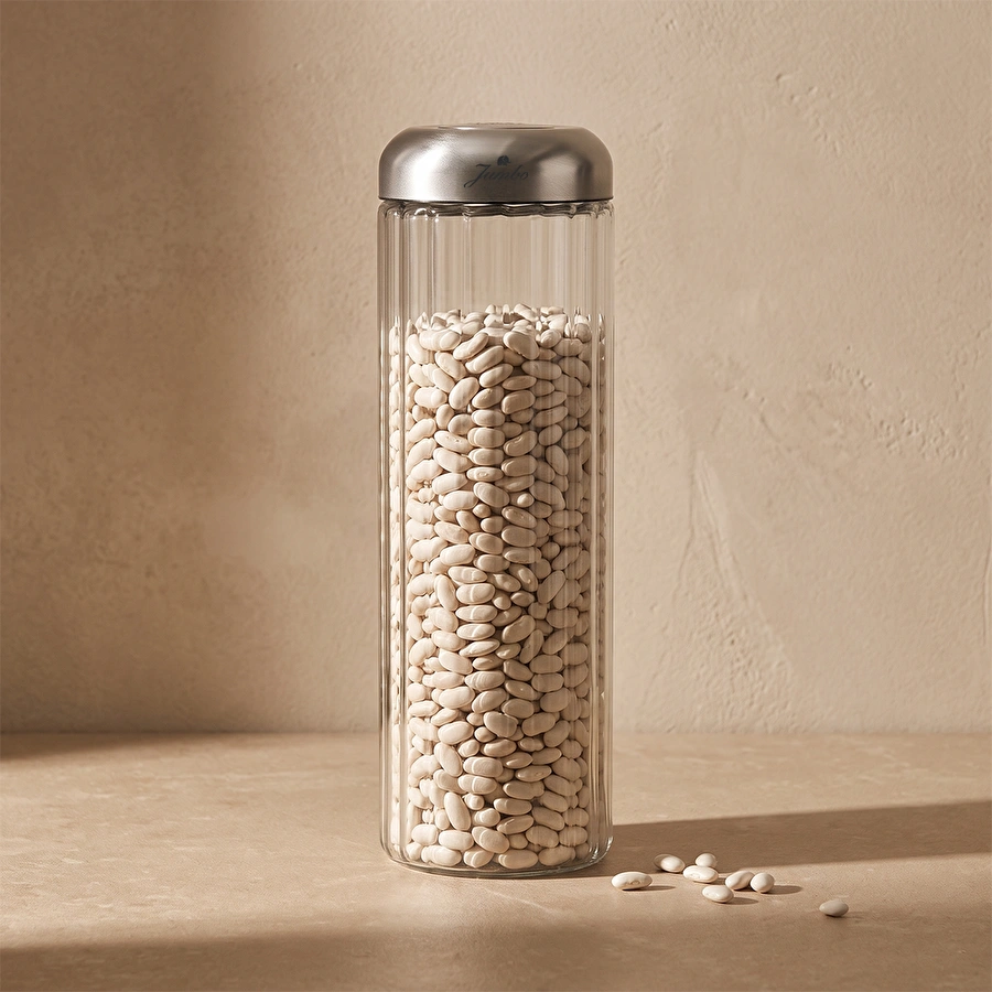 Jumbo New Glass Saklama Kabı 1850 ML