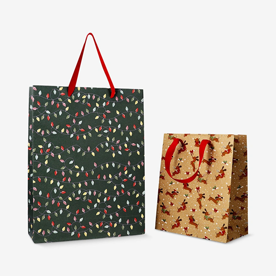 Flying Tiger Copenhagen Yılbaşı Temalı 2'li Hediye Çantası