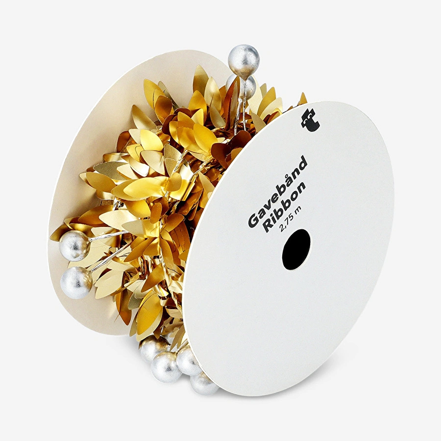 Flying Tiger Copenhagen Yılbaşı Bitkisi Şeklinde Altın Şerit Süs