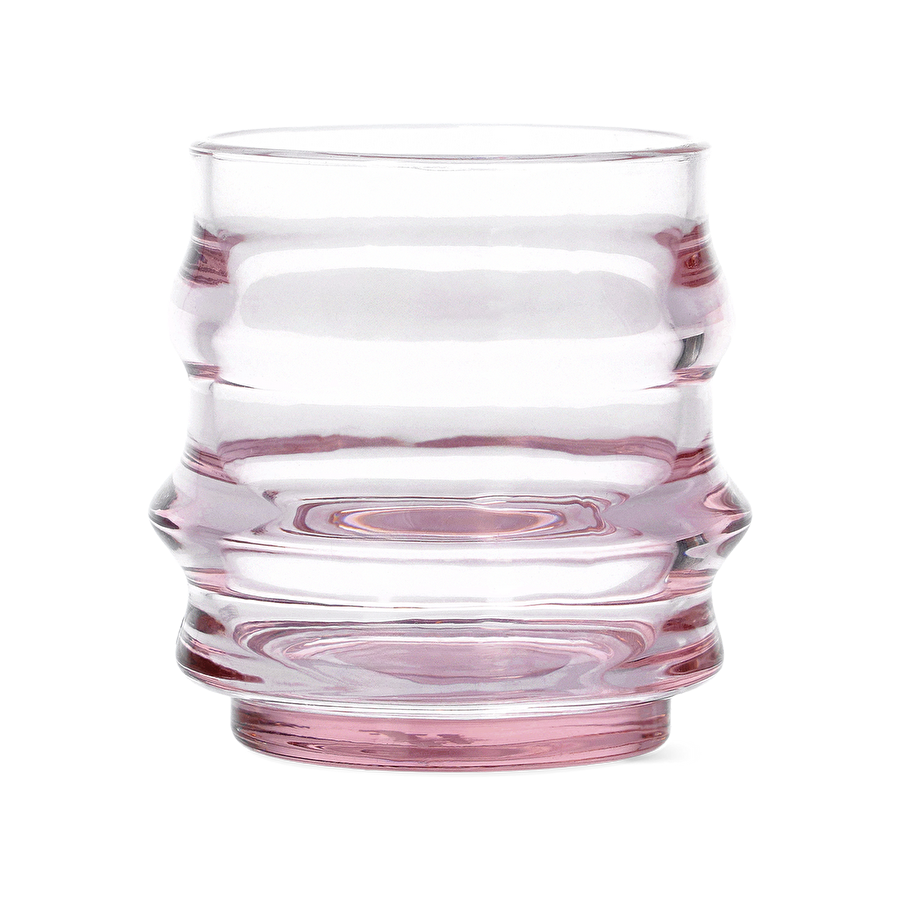 Flying Tiger Copenhagen Pembe Katmanlı Cam Bardak