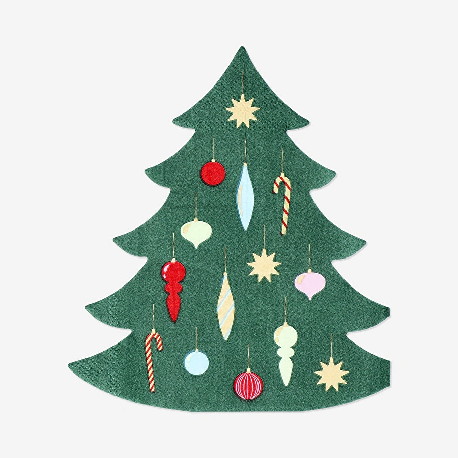 Flying Tiger Copenhagen 16'lı Yılbaşı Ağacı Şeklinde Peçete