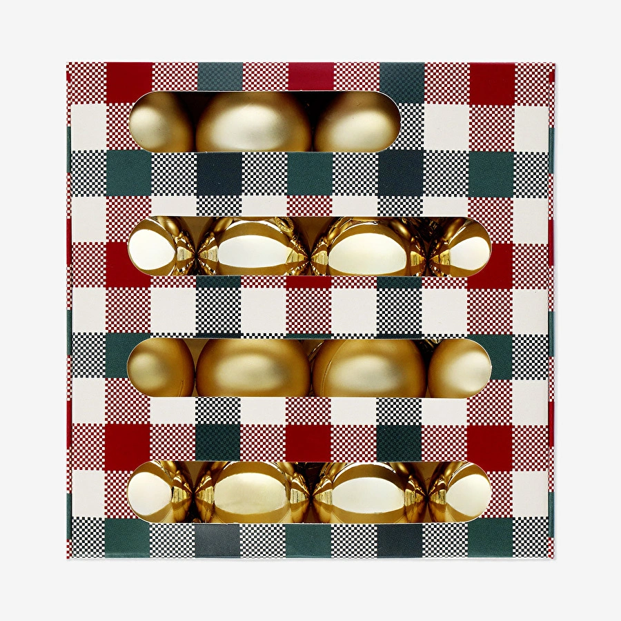 Flying Tiger Copenhagen 16'lı Plastik Küçük Yılbaşı Ağacı Süsü