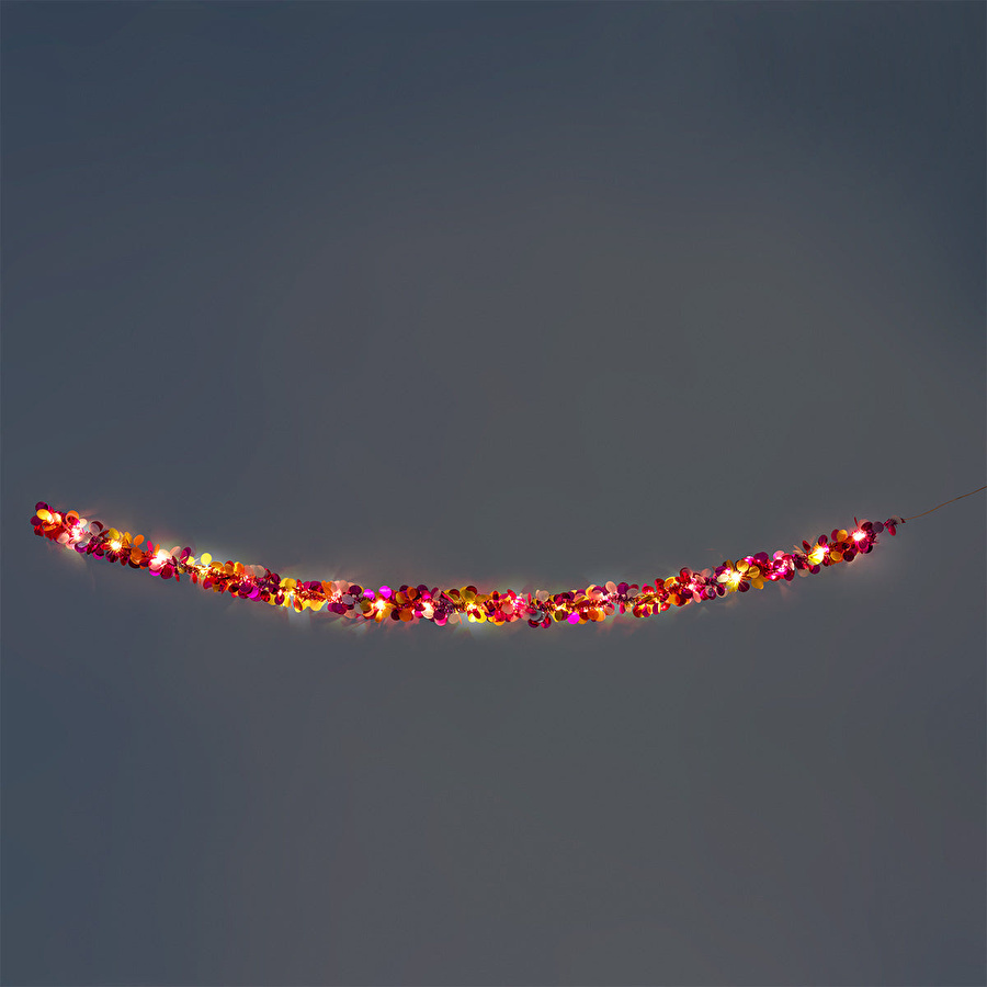 Flying Tiger Copenhagen Çok Renkli Parıltılı LED Işık Zinciri