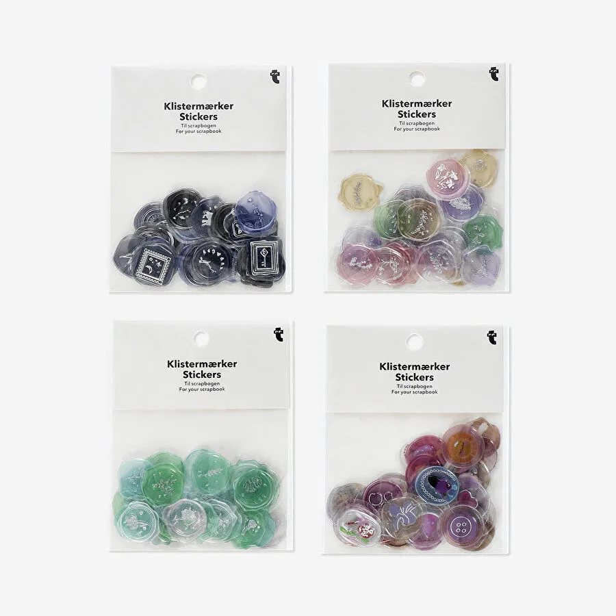 Flying Tiger Copenhagen Harfli Mühür Şeklinde Sticker Seti