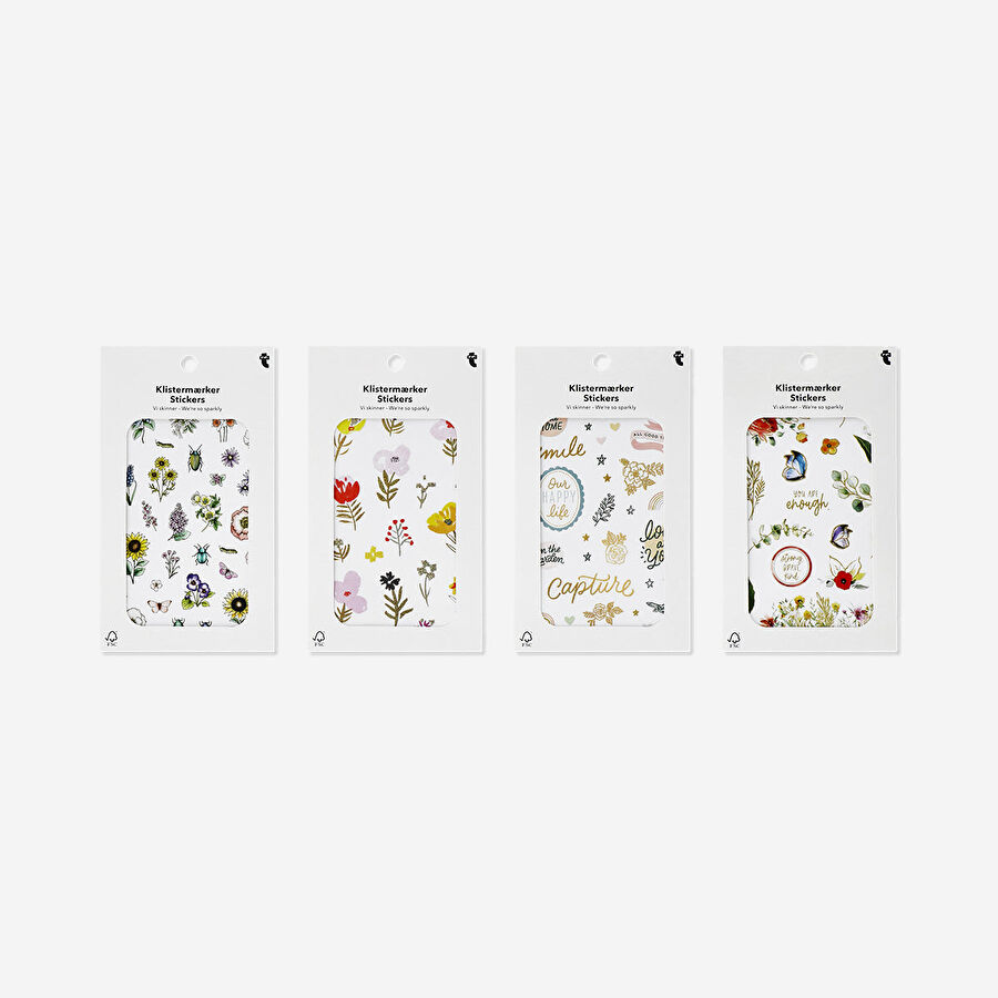 Flying Tiger Copenhagen Simli Çeşitli Temalı Sticker Seti