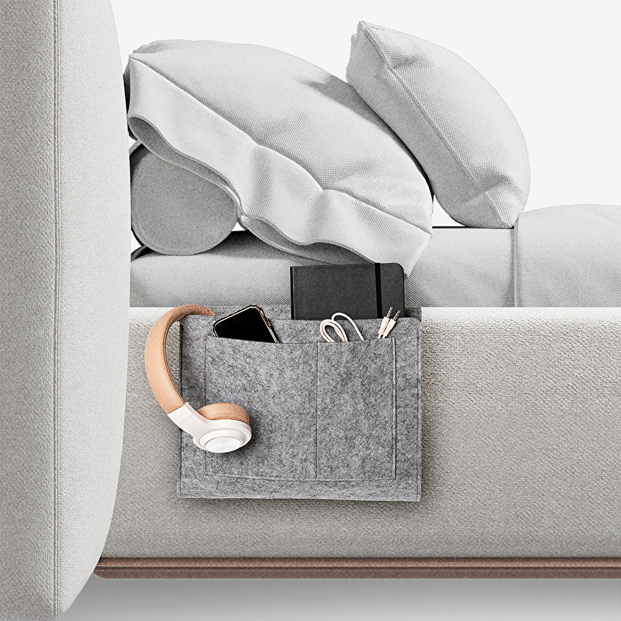 Flying Tiger Copenhagen Gri Başucu Düzenleyici