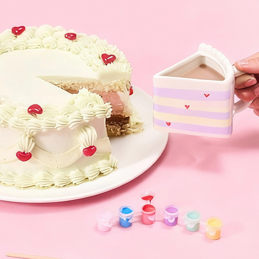 Flying Tiger Copenhagen Kendin Boya Kek Dilimi Kupa