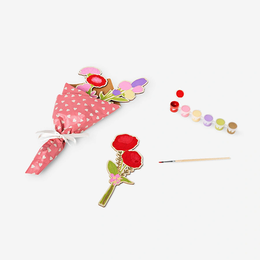 Flying Tiger Copenhagen Kendin Boya Ahşap Çiçekler