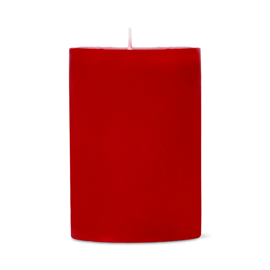 Flying Tiger Copenhagen Kırmızı Rustik Mum 8 x 5,7 cm