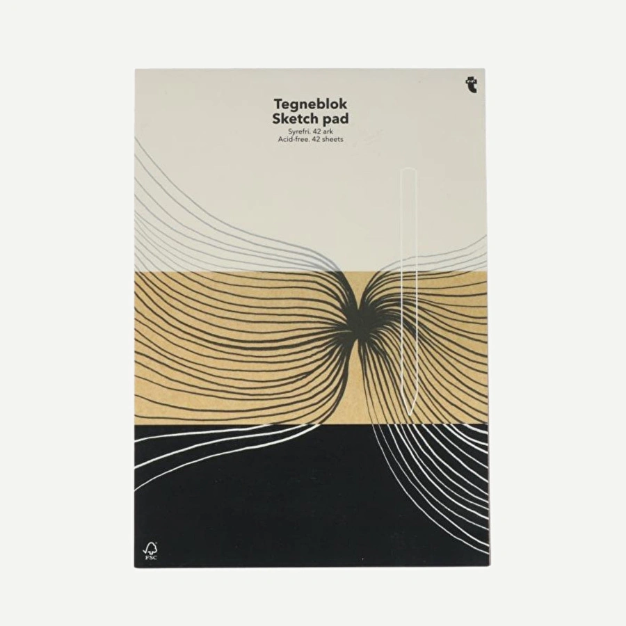 Flying Tiger Copenhagen A4 Profesyonel Çizim Bloğu 3 Kağıt Türlü