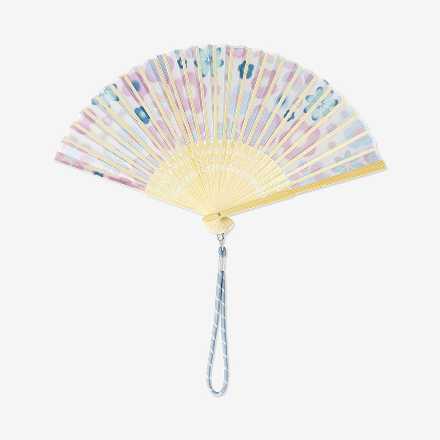 Flying Tiger Copenhagen Çiçek Desenli Katlanabilir Bambu Yelpaze