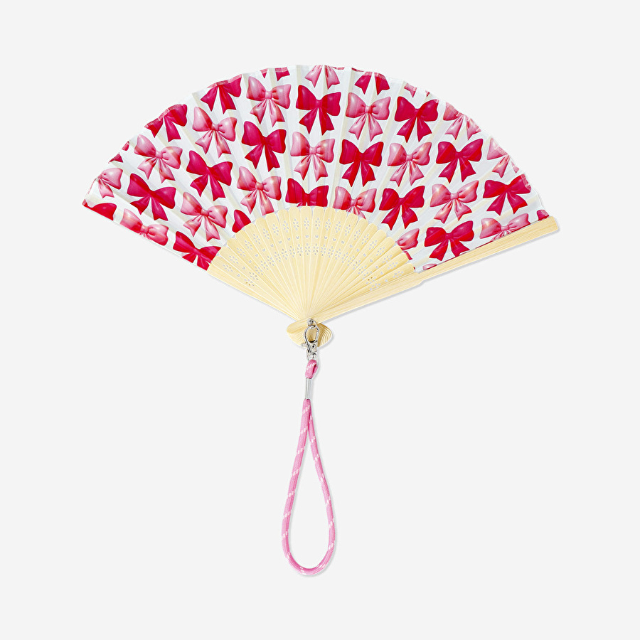 Flying Tiger Copenhagen Fiyonk Desenli Katlanabilir Bambu Yelpaze