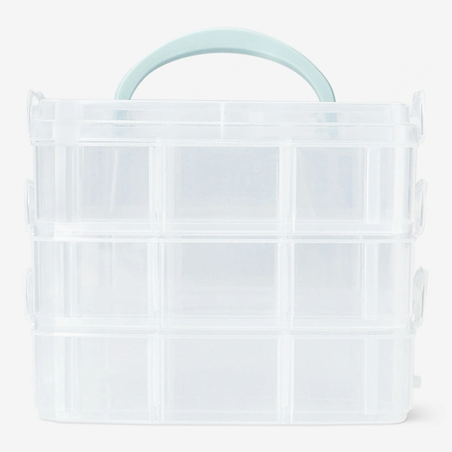 Flying Tiger Copenhagen Bölmeli Plastik Mavi Saklama Kutusu