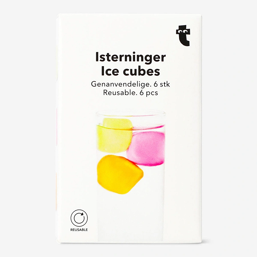 Flying Tiger Copenhagen 6'lı Tekrar Kullanılabilir Buz Küpü