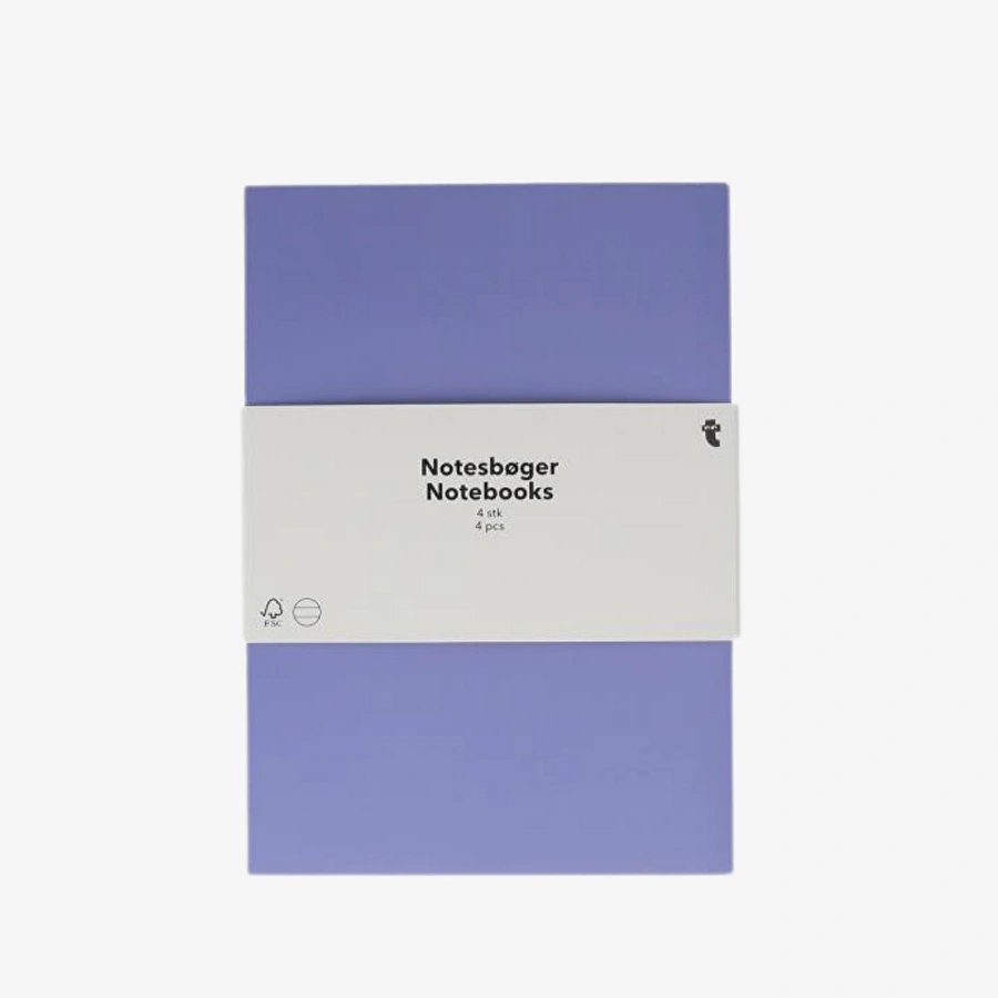 Flying Tiger Copenhagen 4'lü Çok Renkli Defter Seti