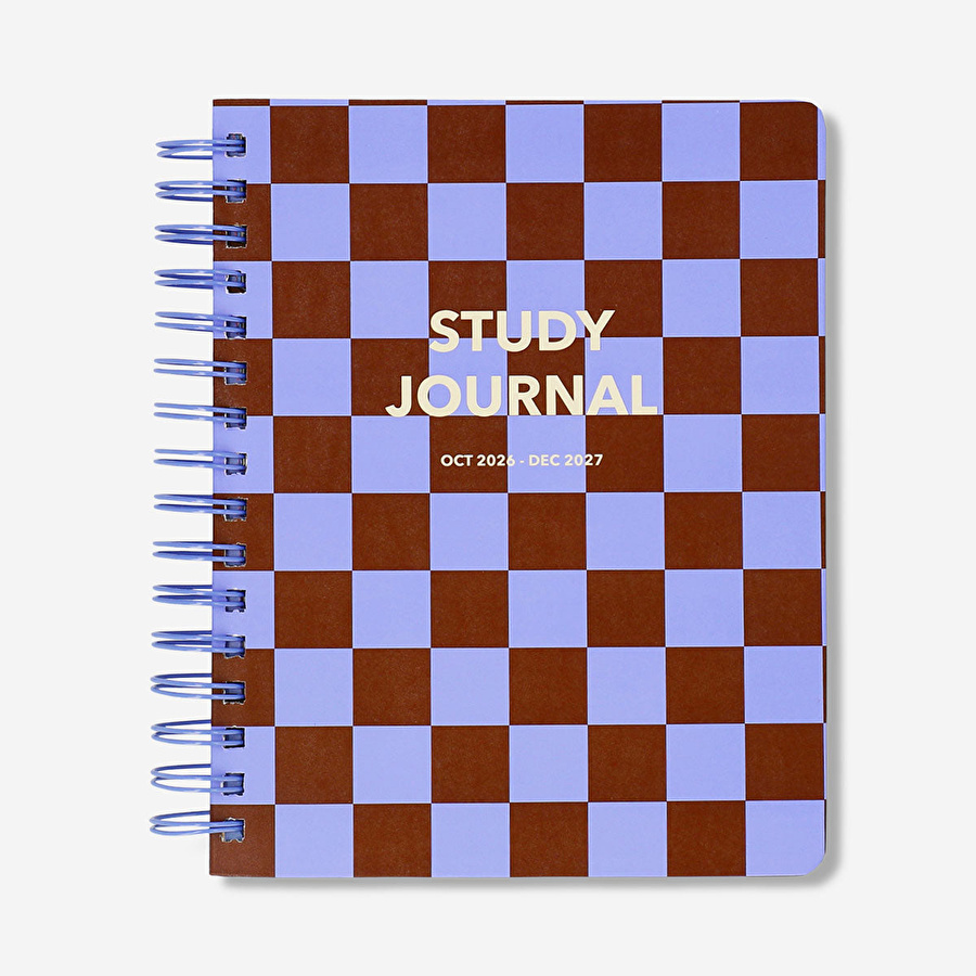Flying Tiger Copenhagen Bordo Kareli Çalışma Planlayıcı Defter