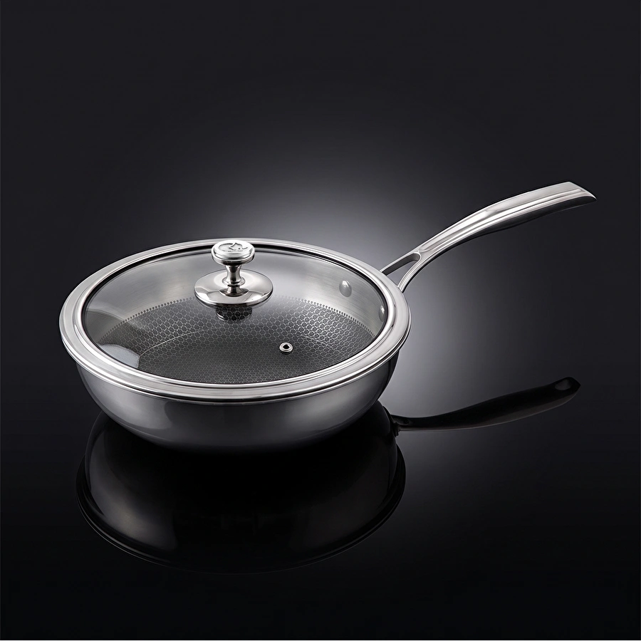 Jumbo Gourmet 3PLY İndüksiyon Tabanlı Wok Tava 26 cm