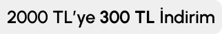Kaşmir 2000 TL'ye 300 TL İndirim