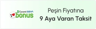 Garanti BBVA'ya Özel 9 Taksit