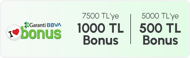Garanti Bonus 1.000 TL Grup Puan