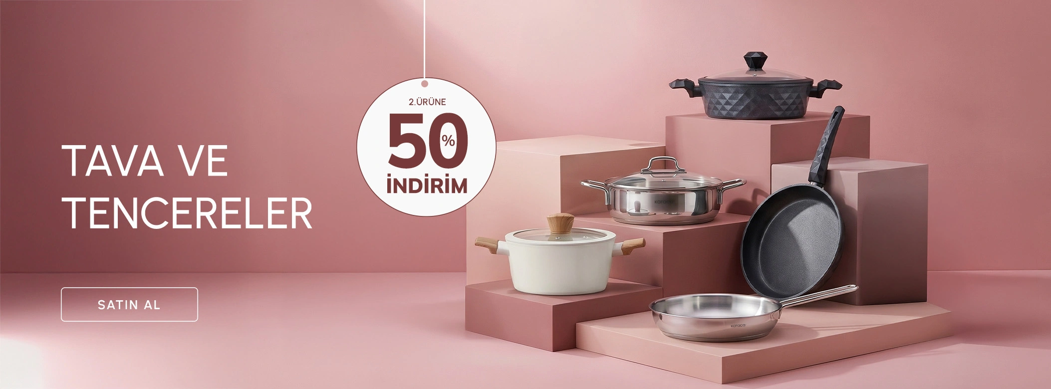 Tava ve Tencerelerde 2. Ürüne %50 İndirim