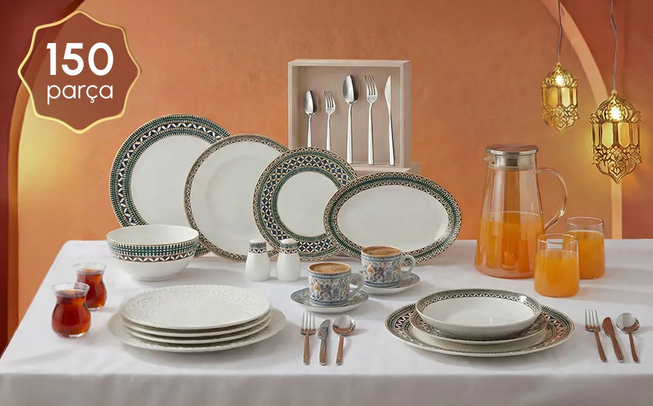 150 Parça Ramazan Sofra Seti 14.999 TL