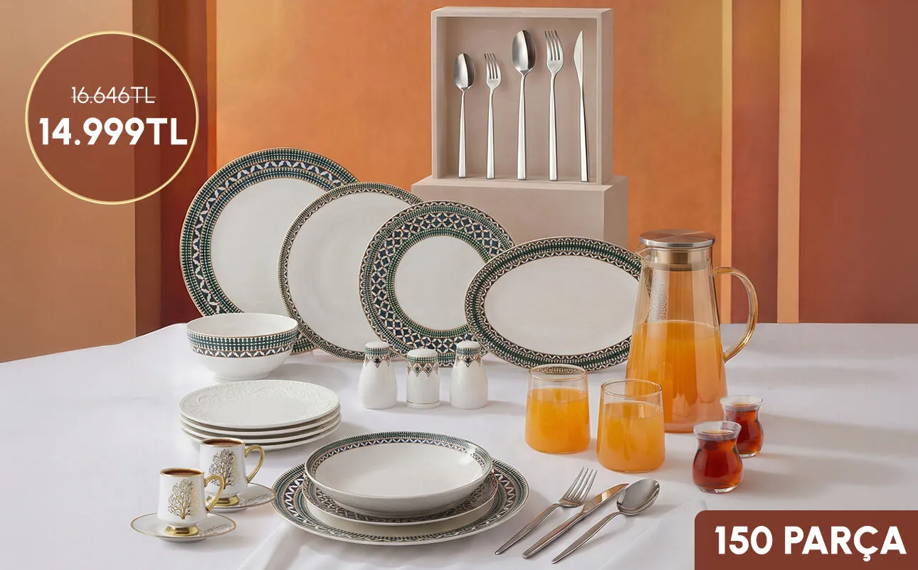 150 Parça Ramazan Sofra Seti 14.999 TL