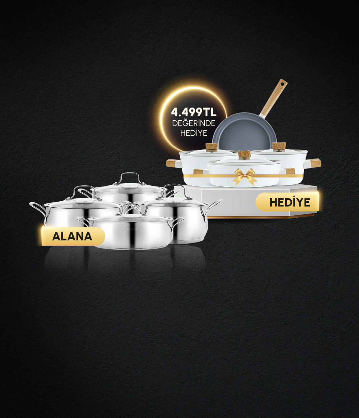 Swiss Crystal Tencere Seti Hediye