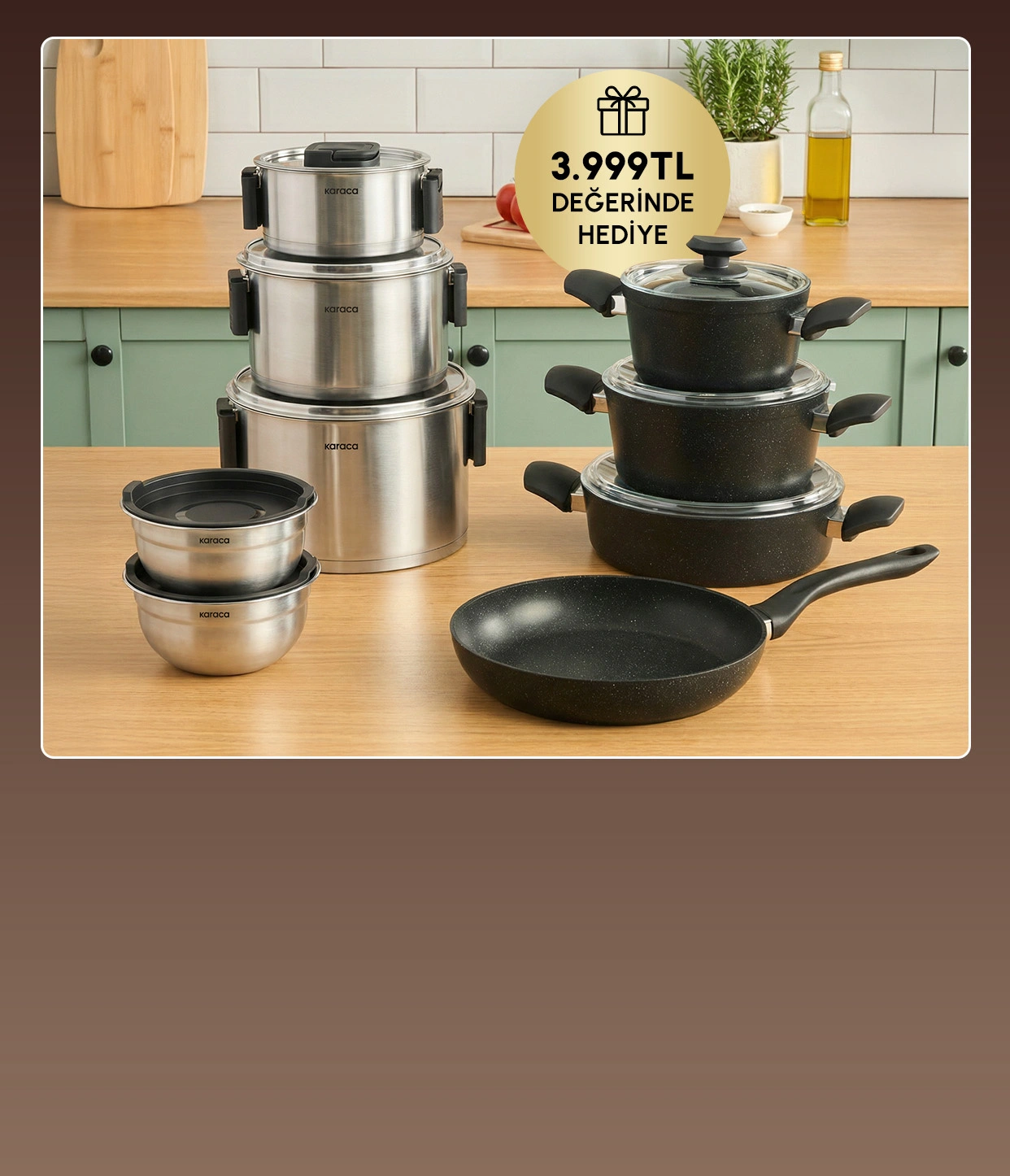 Biogranit Tencere Seti Hediye