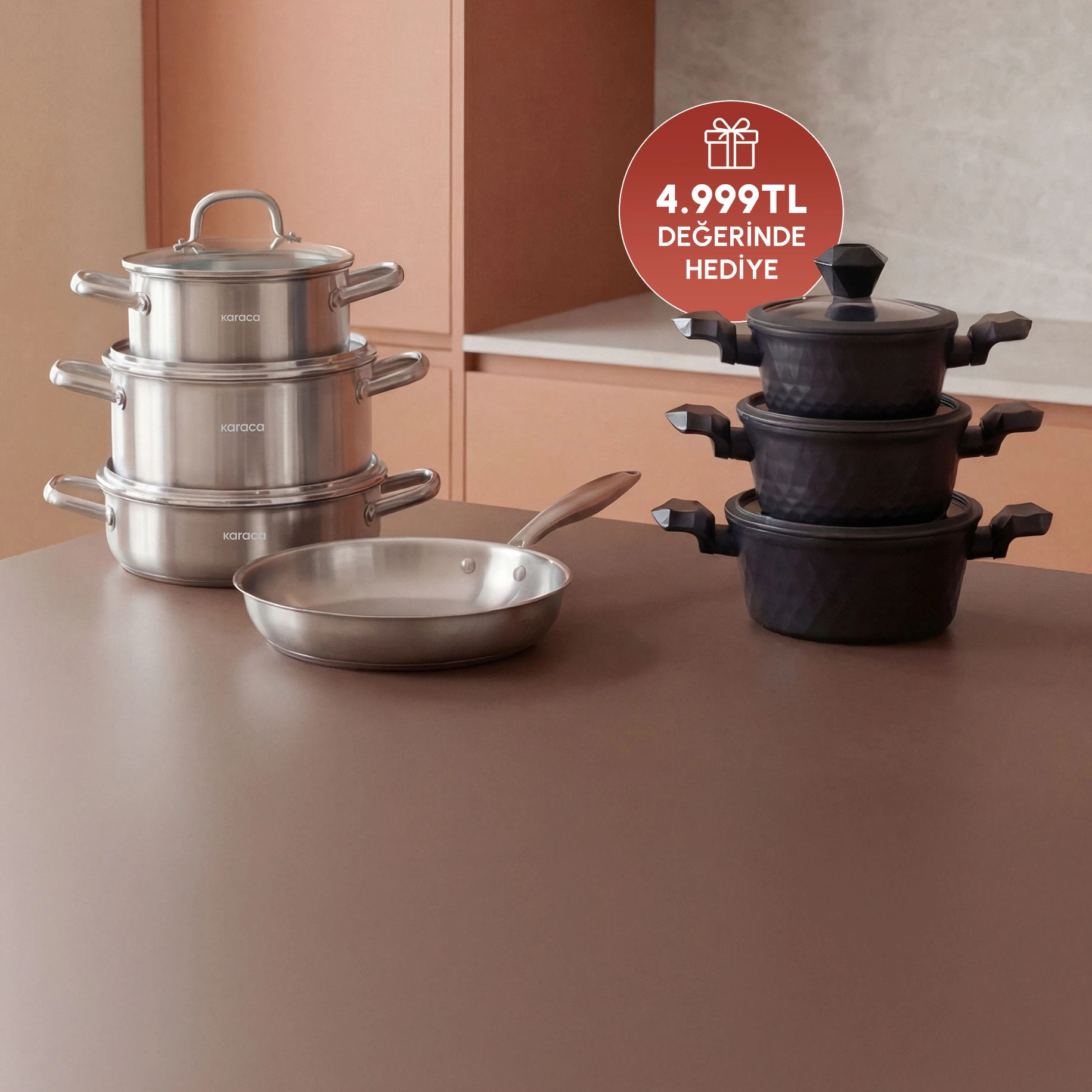 Biodiamond Tencere Seti Hediye