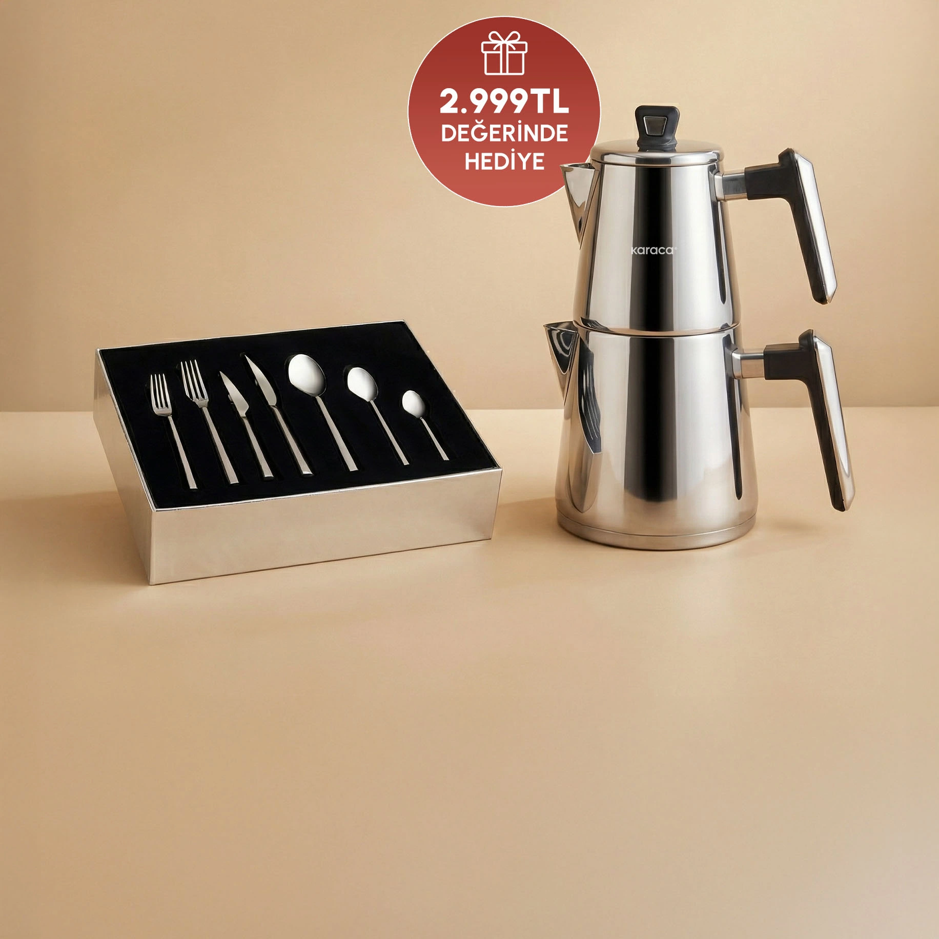 Çaydanlık veya Servis Seti Hediye