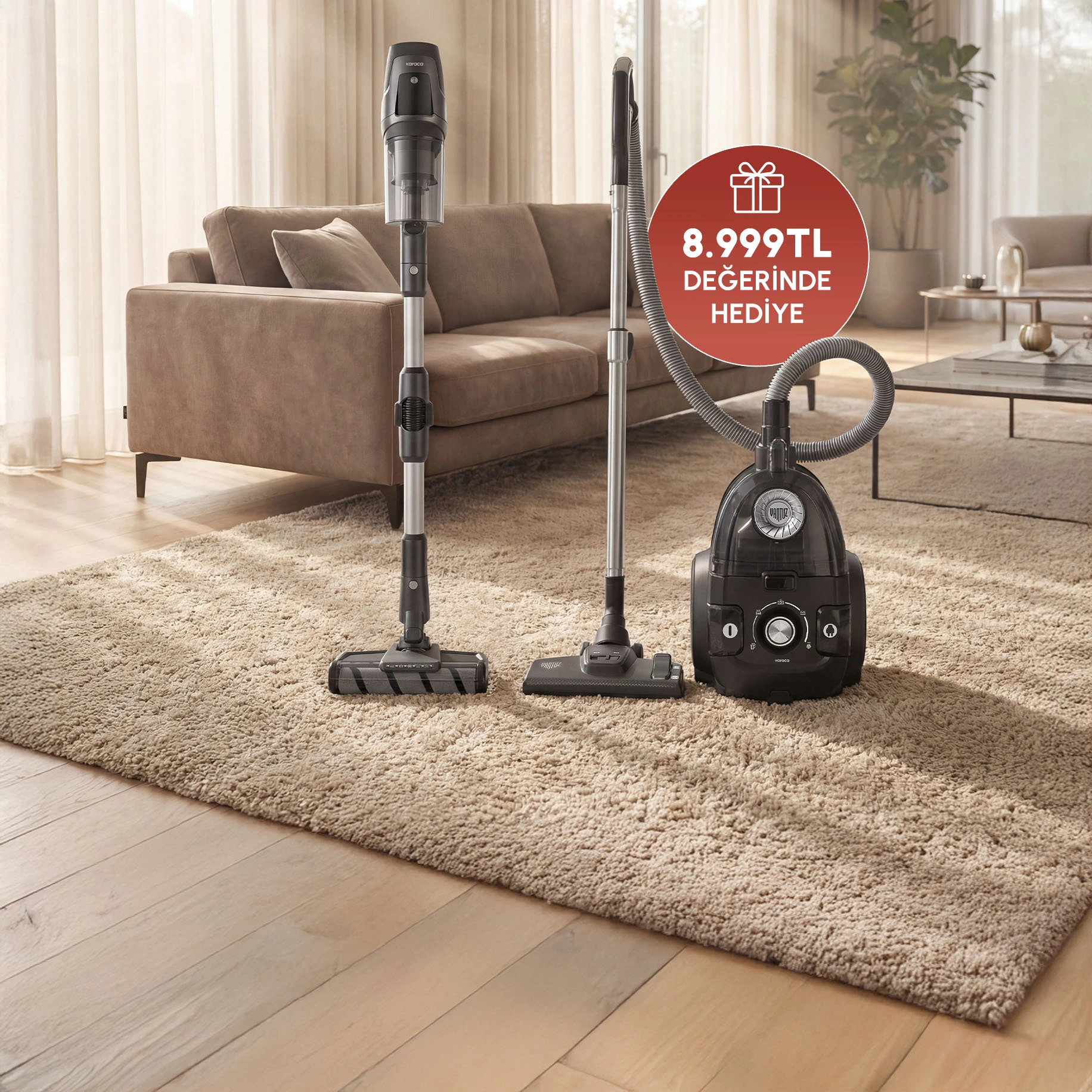 Vantuz Yatay Süpürge Hediye