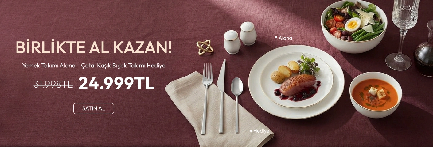 Yemek Takımı Alana Çatal Kaşık Bıçak Takımı Hediye