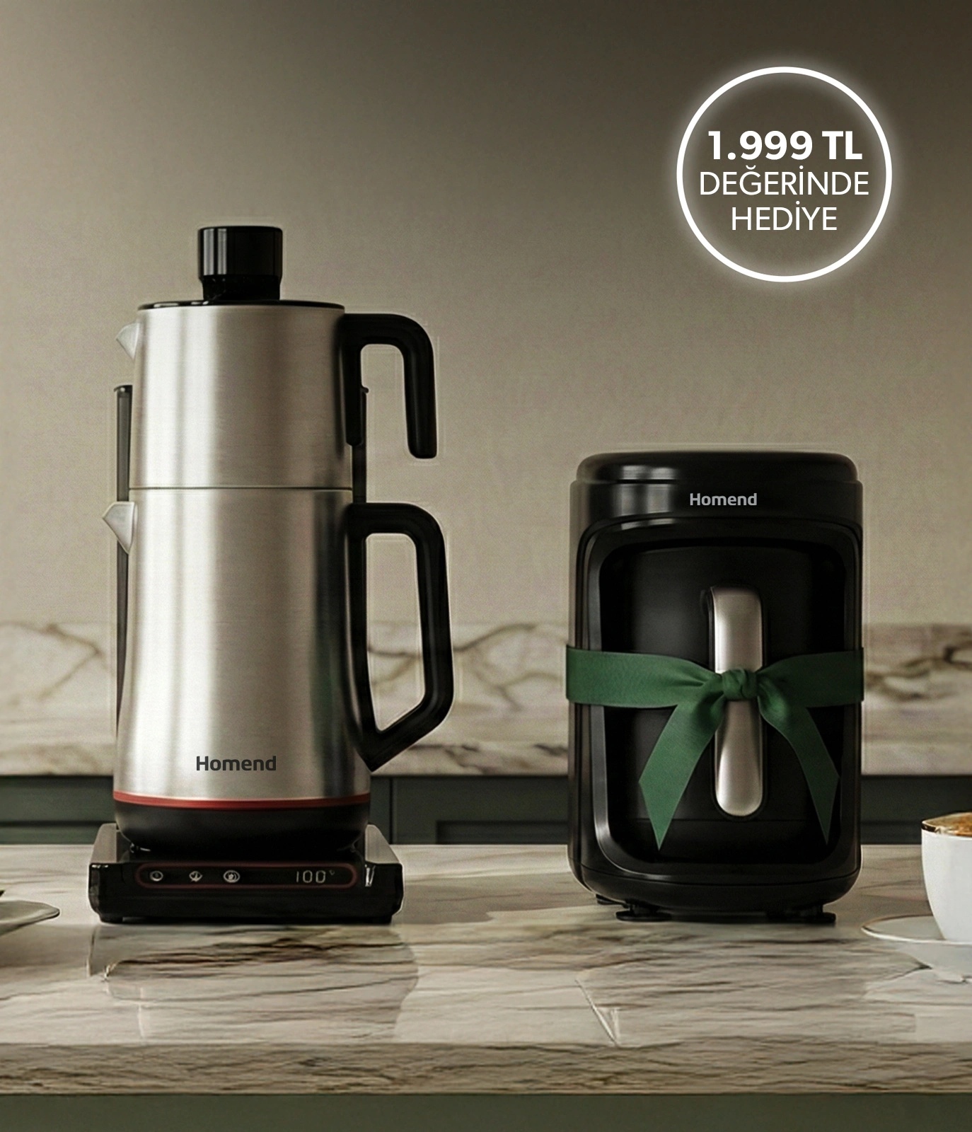 Çay Makinesi Alana Türk Kahve Makinesi Hediye