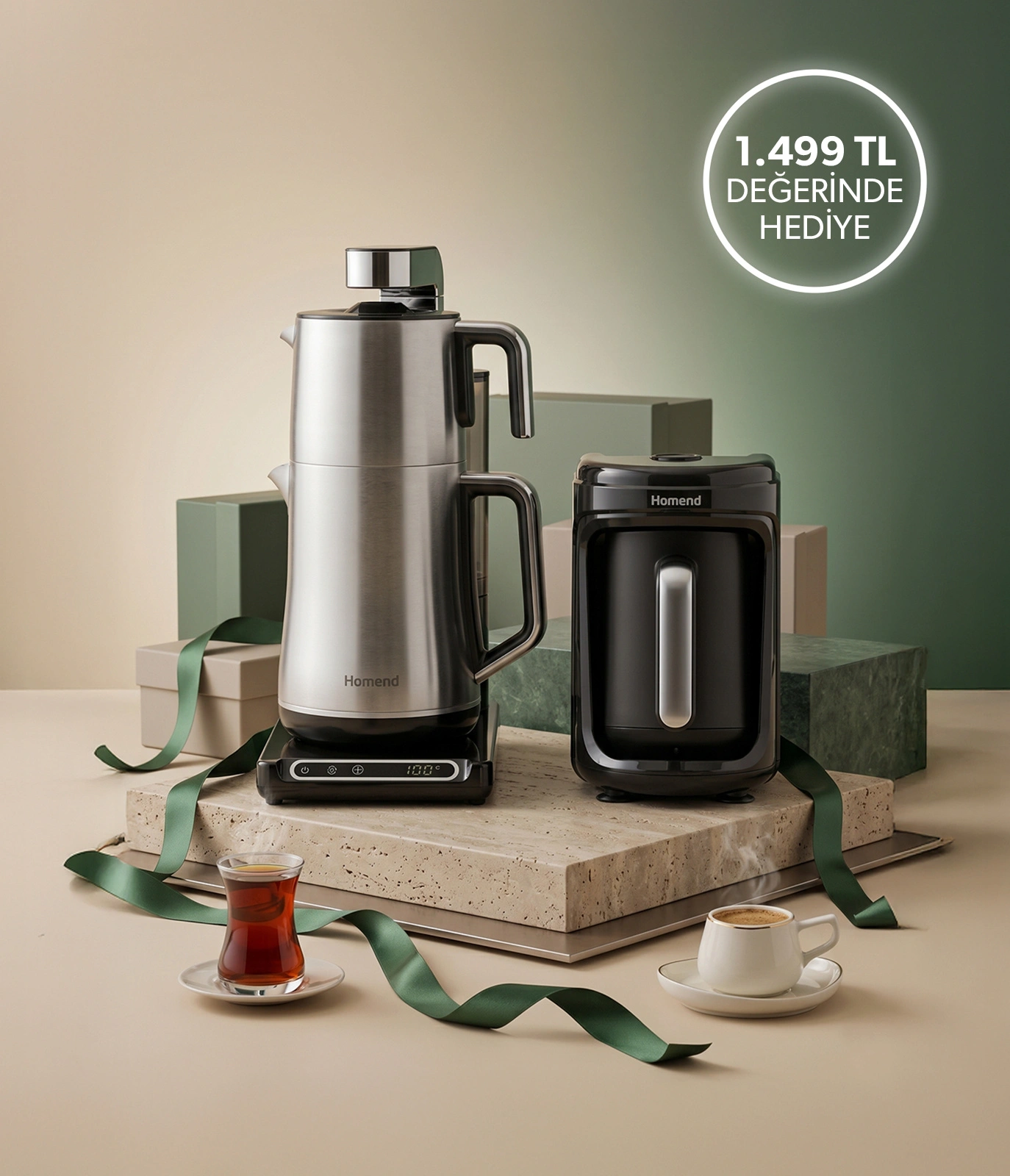 Çay Makinesi Alana Türk Kahve Makinesi Hediye