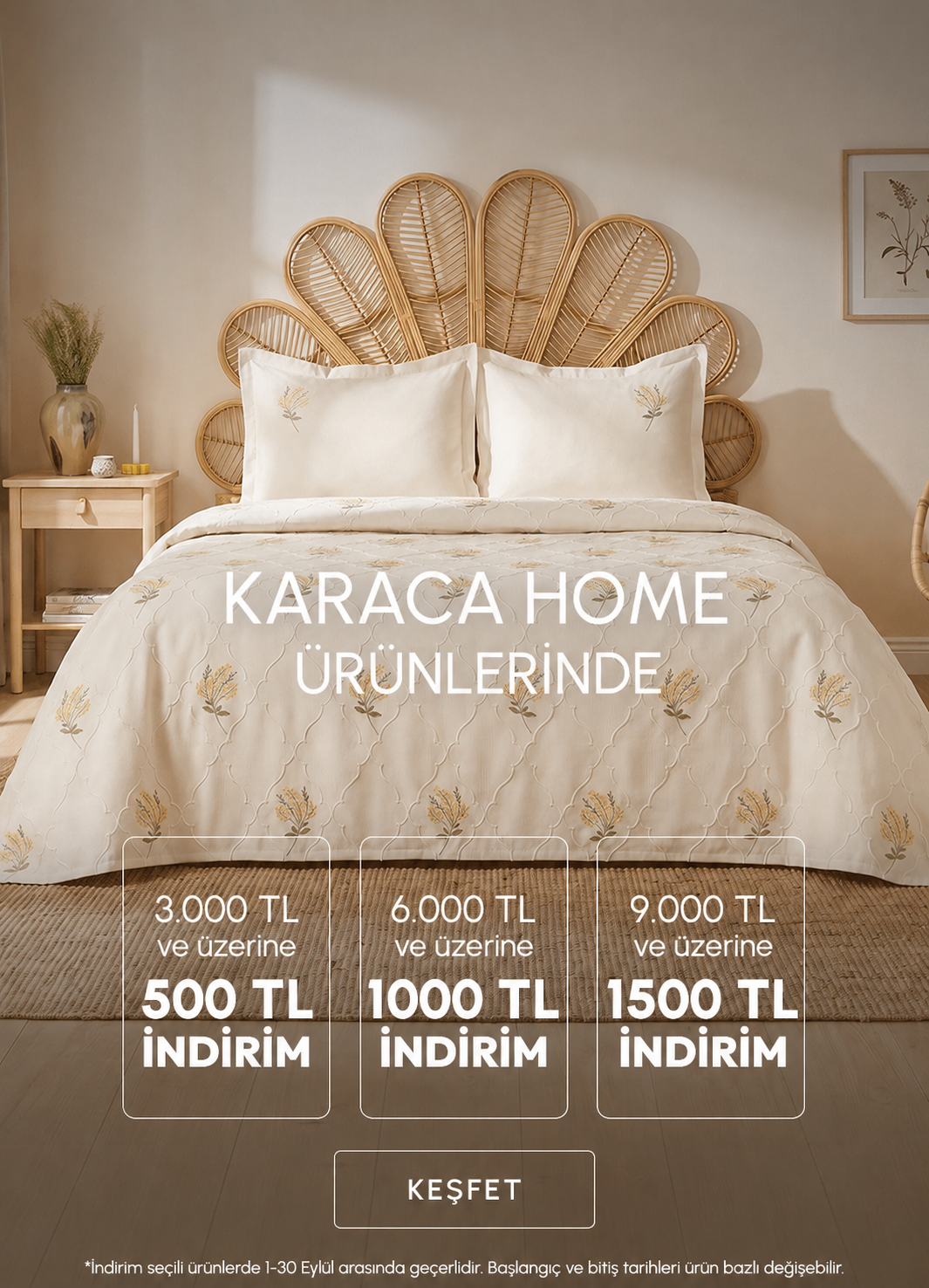 3000 TL'ye 500 TL İndirim